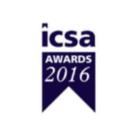 ICSA Awards 2016 logo, representing governance and compliance recognition relevant to the context of UK company law reforms and organizational practices.